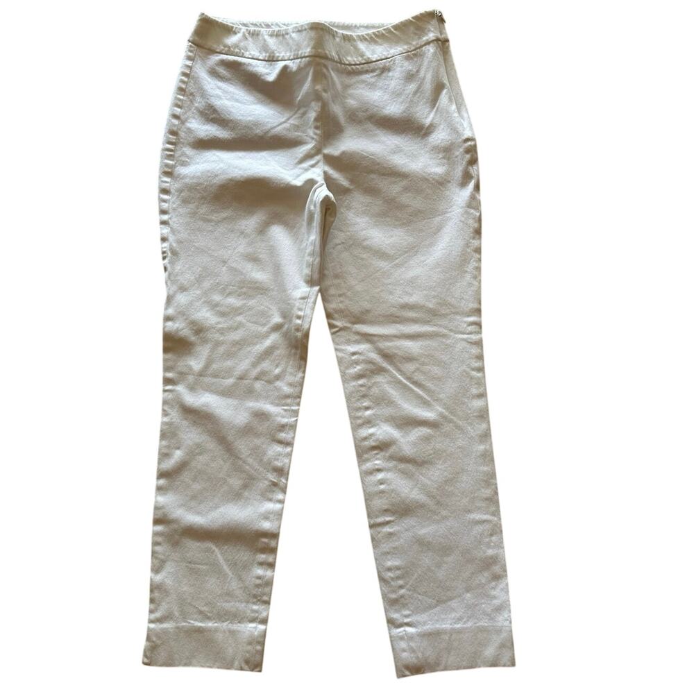 *Talbots Chatham White Ankle Pant Sz 4P